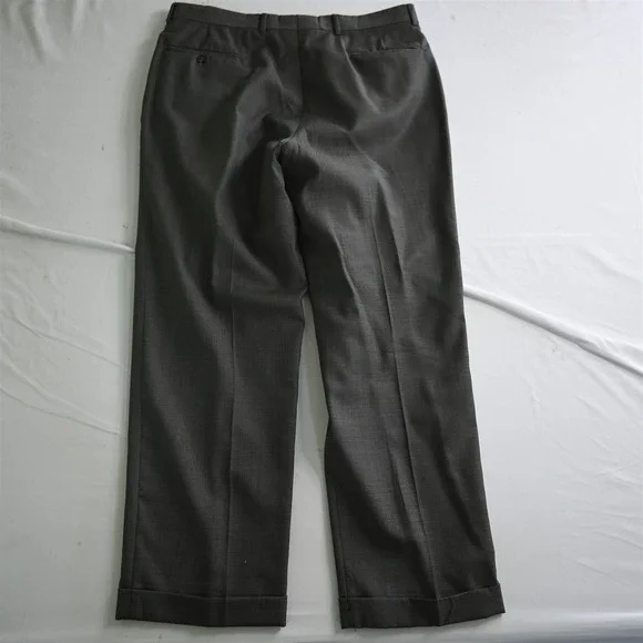 Jos. A.‎ Bank 42R 36x30 Tan Olive Weave 100% Wool Mens Jacket Pants Suit